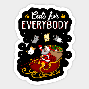 Cats For Everybody Cat Ugly Sticker